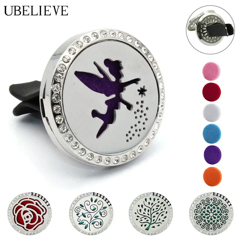 UBELIEVE Newest Silver 30mm Aromatherpay Car Diffuser Vent Clip With Crystal Fashion Essential Oil Perfume Locket For Vent Clip
UBELIEVE Newest Silver 30mm Aromatherpay Car Diffuser Vent Clip With Crystal Fashion Essential Oil Perfume Locket For Vent Clip