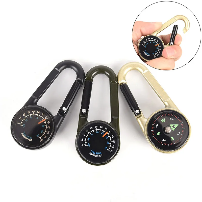 1 pc Keychain New Multifunctional Hiking Metal Carabiner Mini Compass Thermometer sporting outdoor goods
1 pc Keychain New Multifunctional Hiking Metal Carabiner Mini Compass Thermometer sporting outdoor goods