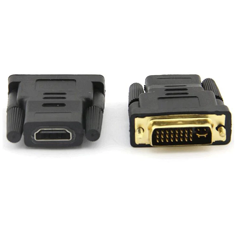 1pc DVI 24+5 Male To HDMI Female Adapter Black Gold Plating Converter For HDTV LCD DVD
1pc DVI 24+5 Male To HDMI Female Adapter Black Gold Plating Converter For HDTV LCD DVD