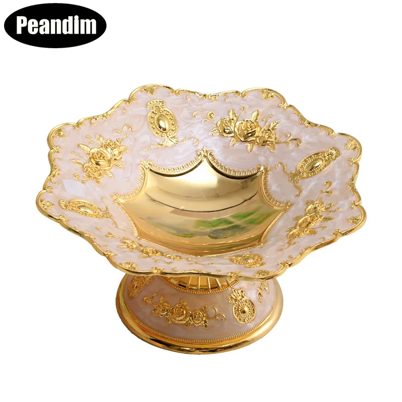 PEANDIM European Luxury Fruit Dish Dessert Plates Wedding Party Fruit Plate Sweet Tray Snack Tray Home Nut Bowl Container
PEANDIM European Luxury Fruit Dish Dessert Plates Wedding Party Fruit Plate Sweet Tray Snack Tray Home Nut Bowl Container