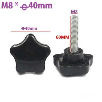 20pcs/LOT M8x60mm Male Thread 5Star Shaped Head 40mm Diameter 5Star Knob Grips Clamping Screw Knob M8XD40X60
20pcs/LOT M8x60mm Male Thread 5Star Shaped Head 40mm Diameter 5Star Knob Grips Clamping Screw Knob M8XD40X60