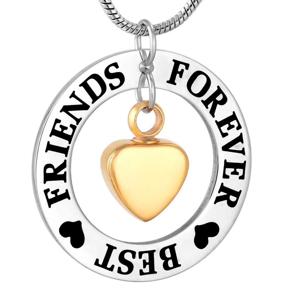 Memorial Urn Necklace for Ashes "Best Friends Forever" Cremation Jewelry for Ashes Keepsake Pendant Gift for Women Men
Memorial Urn Necklace for Ashes "Best Friends Forever" Cremation Jewelry for Ashes Keepsake Pendant Gift for Women Men
