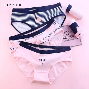 1pc Girls Cute Printed Panties Casual Briefs Culotte Femme Lady Breathable Women Underwear Letters Stripe Sexy Panties
1pc Girls Cute Printed Panties Casual Briefs Culotte Femme Lady Breathable Women Underwear Letters Stripe Sexy Panties