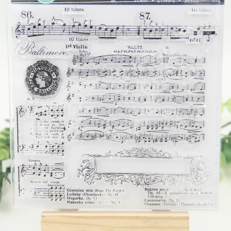 1 sheet DIY Musical Transparent Clear Rubber Stamp Seal Paper Craft Scrapbooking Decoration
1 sheet DIY Musical Transparent Clear Rubber Stamp Seal Paper Craft Scrapbooking Decoration