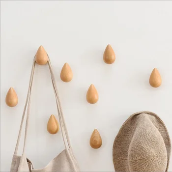 WSHYUFEI Wood Wall Hanger Chic Water Drop Bathroom Door Coat Hat Single Hook Holder Home Storage Hooks Home Decoration
WSHYUFEI Wood Wall Hanger Chic Water Drop Bathroom Door Coat Hat Single Hook Holder Home Storage Hooks Home Decoration