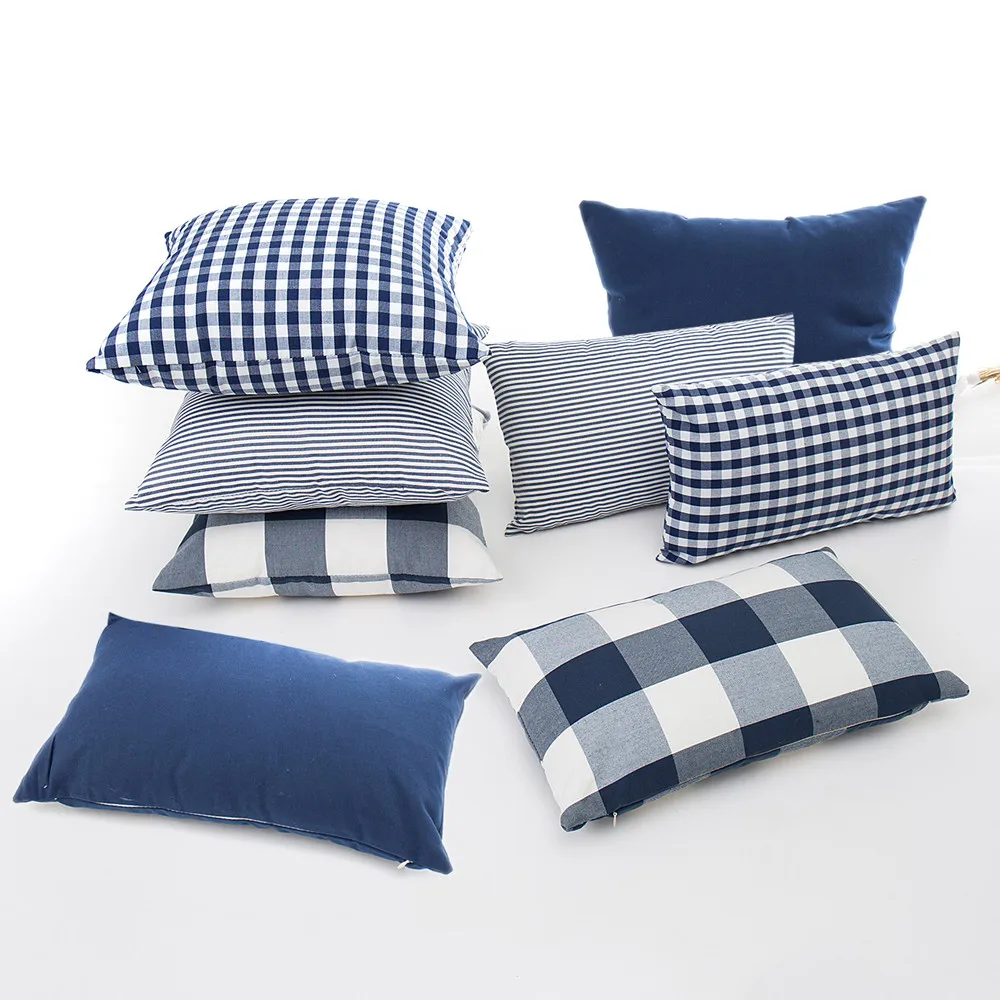 Polyester Cotton Throw Pillow Case Plaid Decorative Pillows Cover For Sofa Seat Cushion Cover Top Quality Home Decor
Polyester Cotton Throw Pillow Case Plaid Decorative Pillows Cover For Sofa Seat Cushion Cover Top Quality Home Decor