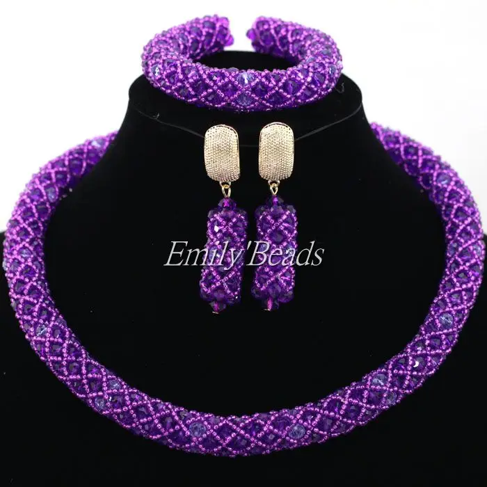 Popular Costume African Jewelry Sets Purple/Lilac Nigerian Beads Wedding Jewelry Set Smart Bridal Necklace Free Shipping ALJ367
Popular Costume African Jewelry Sets Purple/Lilac Nigerian Beads Wedding Jewelry Set Smart Bridal Necklace Free Shipping ALJ367