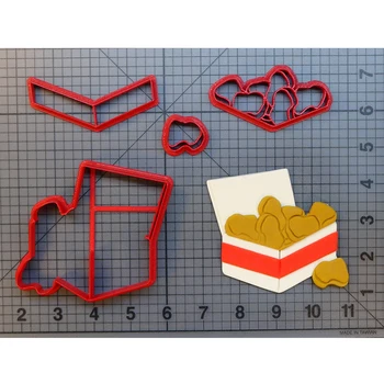 Chicken Nuggets Cookie Cutter Set Fondant Cupcake Top Cutter Custom Made 3D Printed Chocolate Bunny Crayons Cake Decoration Tool
Chicken Nuggets Cookie Cutter Set Fondant Cupcake Top Cutter Custom Made 3D Printed Chocolate Bunny Crayons Cake Decoration Tool