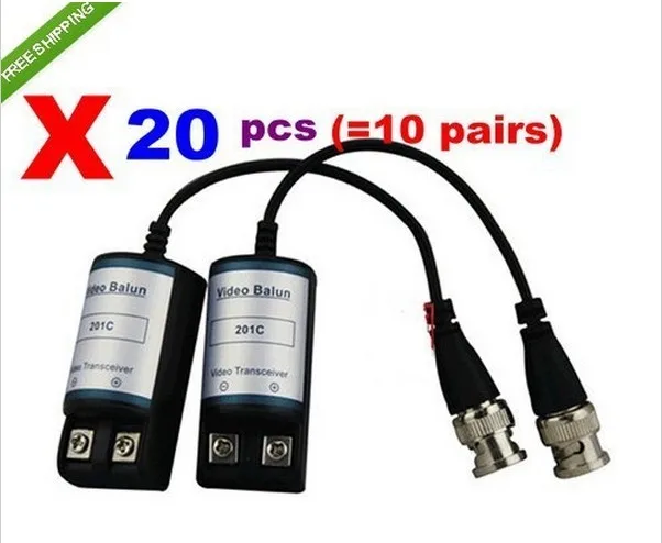 Free shipping High Quality 20 X UTP Video Balun Transceiver BNC 1 Channel Vedio Balun Transceiver for CCTV
Free shipping High Quality 20 X UTP Video Balun Transceiver BNC 1 Channel Vedio Balun Transceiver for CCTV