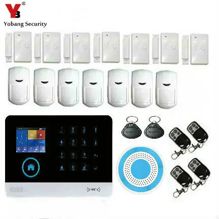 

YobangSecurity Wireless WiFi Home Business Security System Wireless Security Burglar Alarm System Siren PIR Motion Door Sensor