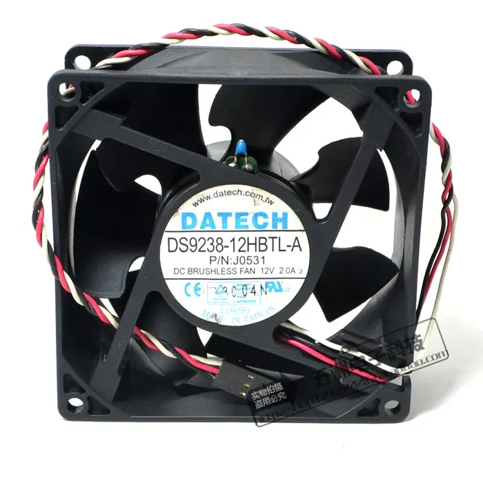 DATECH DS9238-12HBTL-A DP/N : J0531 DC 12V 2A 92x92x38 мм 3-проводной Вентилятор охлаждения сервера
DATECH DS9238-12HBTL-A DP/N : J0531 DC 12V 2A 92x92x38 мм 3-проводной Вентилятор охлаждения сервера