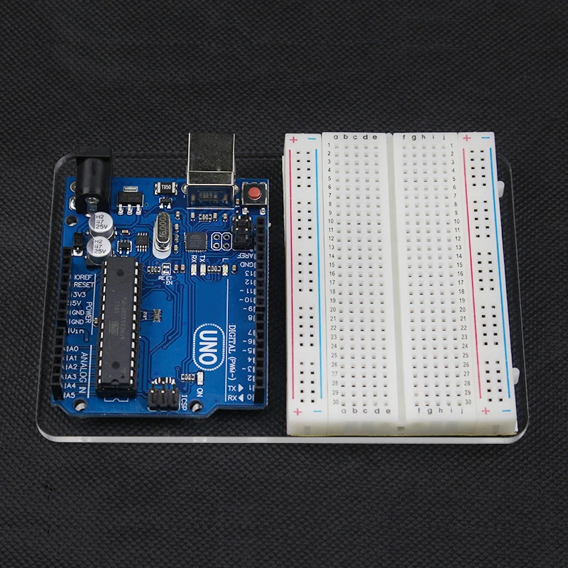 Transparent Acrylic Mounting Plate Board Breadboard Experimental Platform for for UNO R3
Transparent Acrylic Mounting Plate Board Breadboard Experimental Platform for for UNO R3