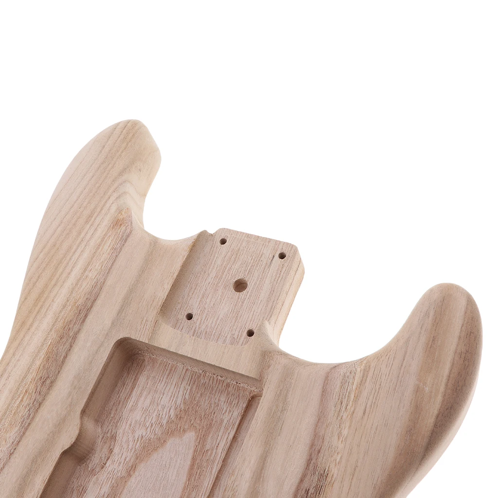 Handcrafted Sanding Electric Guitar Replacement Unfinished Body Guitar DIY Accessory Wood for Musical Stringed Instrument Guitar