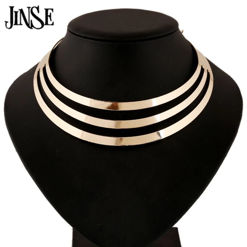 JINSE collier femme 2017 Choker Necklace Multilayer Metal Wire Neck Collar Statement Best Friend Torque Ladies Jewelry BLS185
JINSE collier femme 2017 Choker Necklace Multilayer Metal Wire Neck Collar Statement Best Friend Torque Ladies Jewelry BLS185