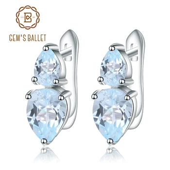 Gem's Ballet 3.62Ct Oval Natural Sky Blue Topaz Stud Earrings Genuine 925 Sterling Silver New Fine Jewelry For women
Gem's Ballet 3.62Ct Oval Natural Sky Blue Topaz Stud Earrings Genuine 925 Sterling Silver New Fine Jewelry For women