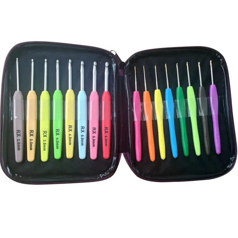 Multi-colour Aluminum Set Crochet Hooks Needles Knit Weave Craft Yarn For Home Sewing Needlecrafts 16pcs
Multi-colour Aluminum Set Crochet Hooks Needles Knit Weave Craft Yarn For Home Sewing Needlecrafts 16pcs