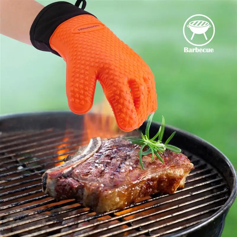 HOMEMAXS 1 Pair Of Silicone BBQ Gloves Heat Resistant Anti-Scald Gloves Anti-Skid Kitchen Use Oven Mitts (Orange)
HOMEMAXS 1 Pair Of Silicone BBQ Gloves Heat Resistant Anti-Scald Gloves Anti-Skid Kitchen Use Oven Mitts (Orange)
