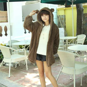 2019 spring coat women new cute little bear or bunny with ears and tail cartoon plush coat hooded sweatshirt
2019 spring coat women new cute little bear or bunny with ears and tail cartoon plush coat hooded sweatshirt