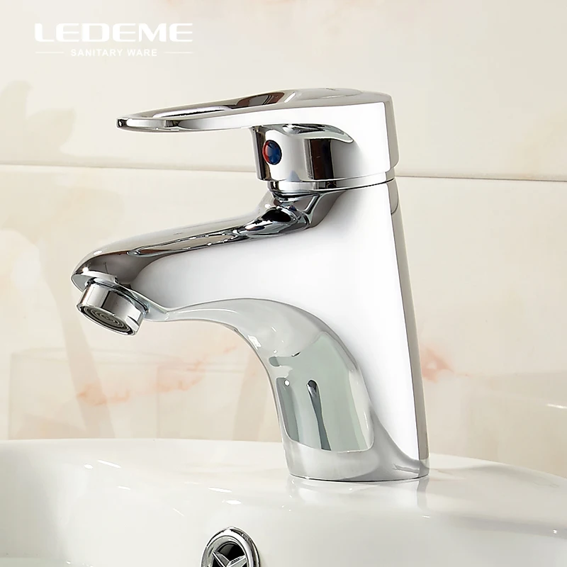 LEDEME Basic Solid Brass Basin Faucet Single Handle Lavatory Chrome Plated Faucet Brand Basin Sink Mixer for Bathroom L1004
LEDEME Basic Solid Brass Basin Faucet Single Handle Lavatory Chrome Plated Faucet Brand Basin Sink Mixer for Bathroom L1004