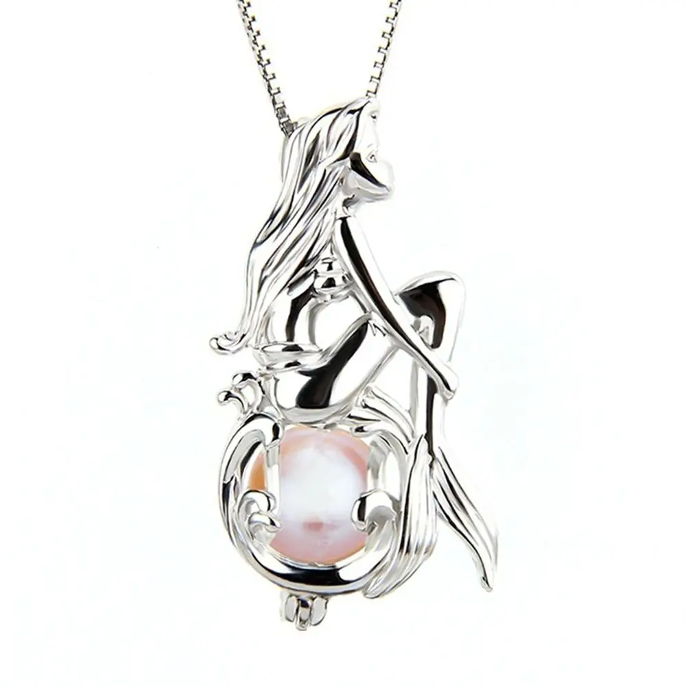 1 pc Unique Design Mermaid Imitation Pearl Cage Pendant Necklace Beautiful Women Female Jewelry collier femme
1 pc Unique Design Mermaid Imitation Pearl Cage Pendant Necklace Beautiful Women Female Jewelry collier femme