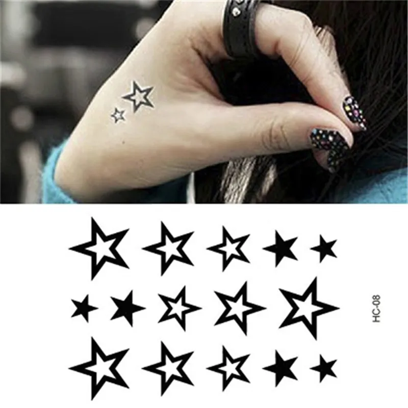 Original Black and White Stars Fake Tattoo Waterproof Temporary Arm Tatoo Stickers For Women Men Body Art Tattoos MM044
Original Black and White Stars Fake Tattoo Waterproof Temporary Arm Tatoo Stickers For Women Men Body Art Tattoos MM044