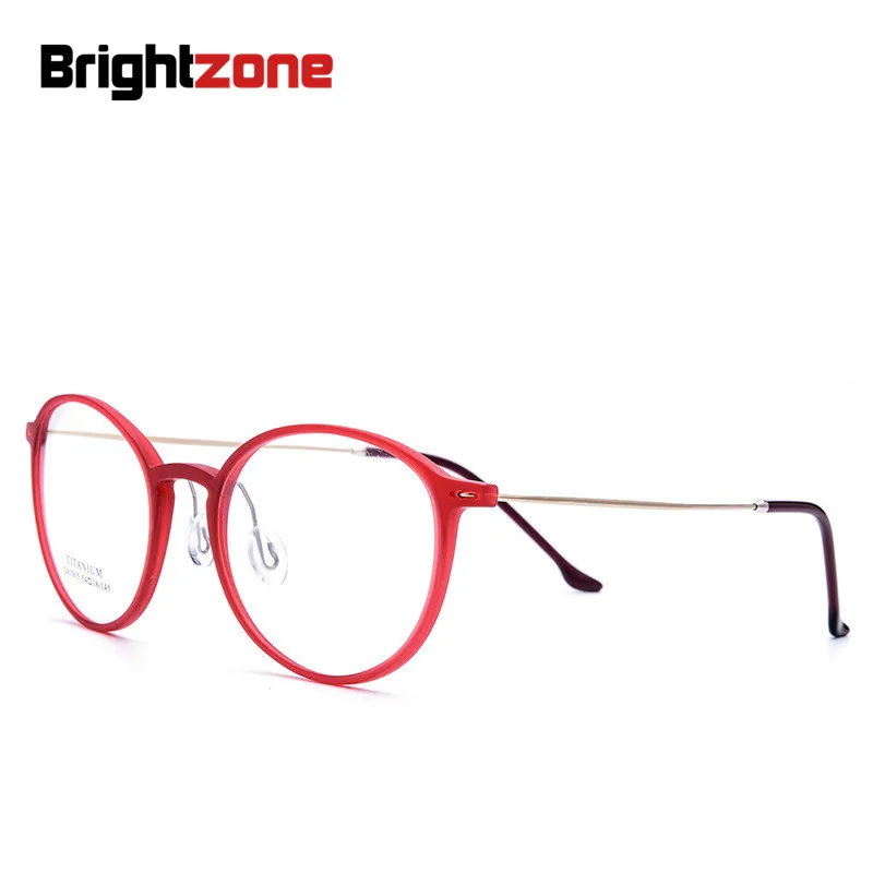 

Brightzone 2023 New Pattern TR90 Round Restore Ancient Ways Spectacle Frame Men Women Exceed Light Titanium Alloy Myopia Glasses