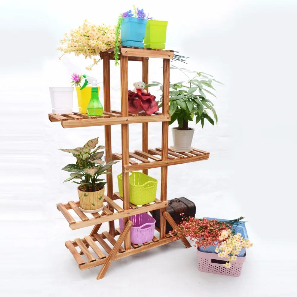New 5 Tiers Flower Pot Racks Home Garden Decor Wood Plant Pot Display Stand Holder Succulent plants stand shelf Home Balcony
New 5 Tiers Flower Pot Racks Home Garden Decor Wood Plant Pot Display Stand Holder Succulent plants stand shelf Home Balcony