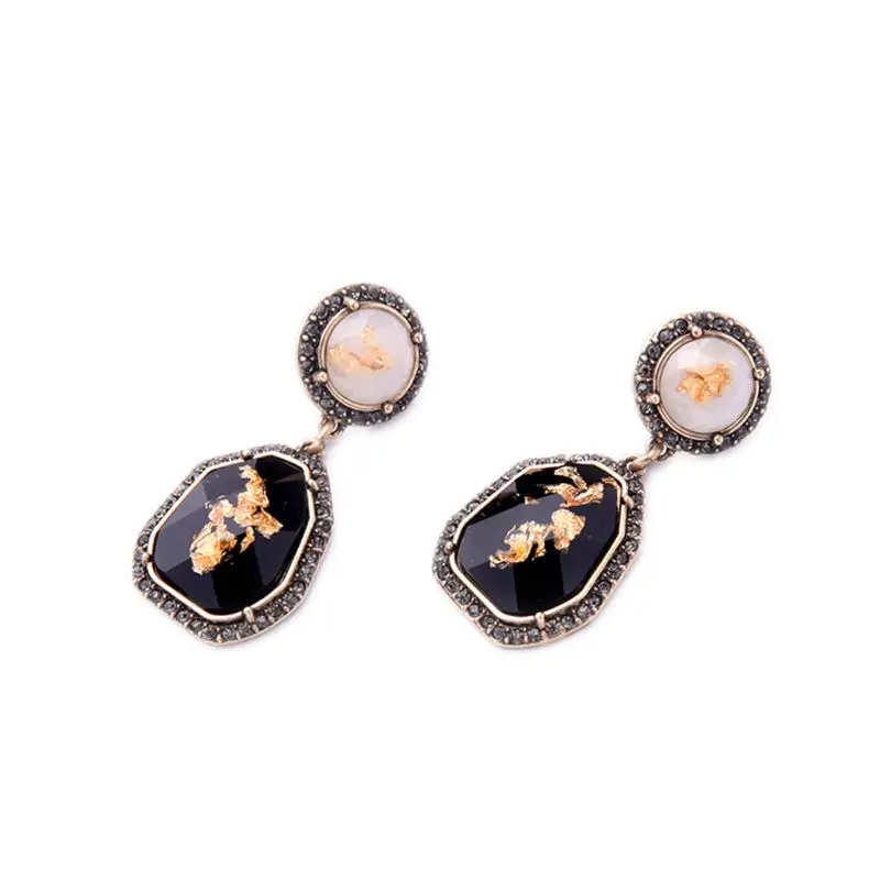 Black Acrylic Resin Stone Drop Statement Earrings Tortoise Shell Fashion Jewelry earrings for women
Black Acrylic Resin Stone Drop Statement Earrings Tortoise Shell Fashion Jewelry earrings for women