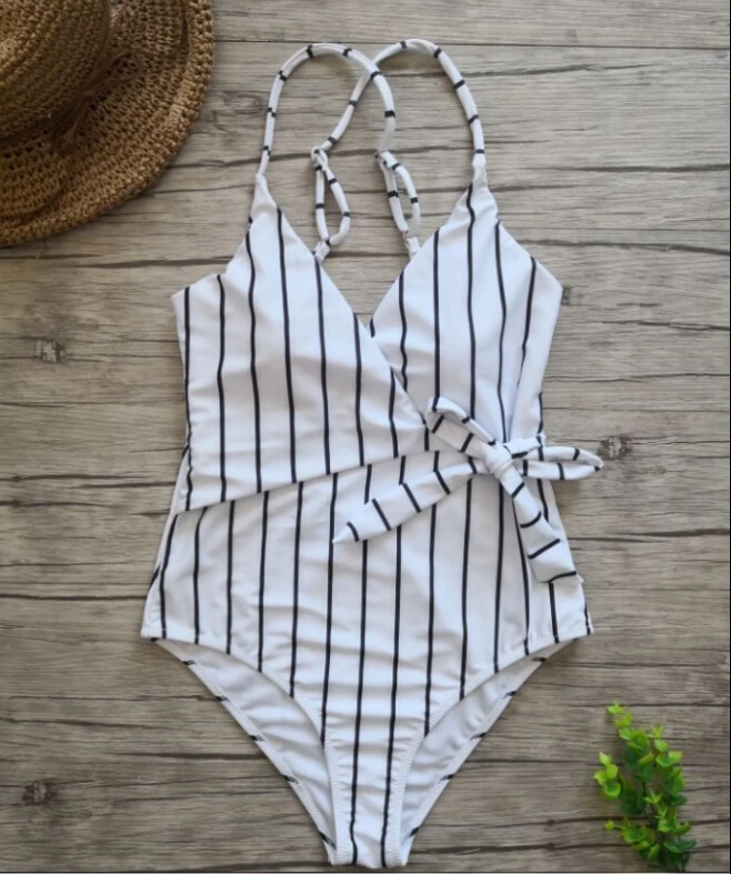 Sexy V Neck Stripe Women One-piece Swimsuit Swimwear Push Up Padded Monokini Bandage Bathing Suit Bikini Beachwear HOT
Sexy V Neck Stripe Women One-piece Swimsuit Swimwear Push Up Padded Monokini Bandage Bathing Suit Bikini Beachwear HOT