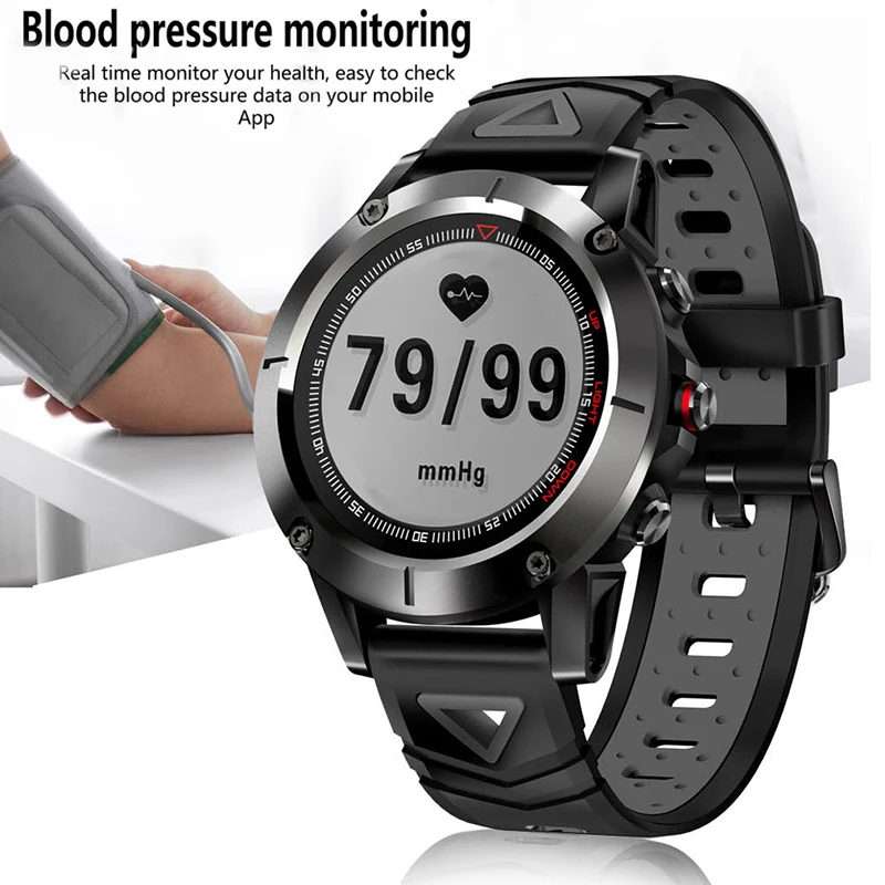 GPS Smart Watch Men IP68 Waterproof Heart Rate Blood Pressure Monitor Digital Tensiometer Fitness Tracker Sports Smartwatch
GPS Smart Watch Men IP68 Waterproof Heart Rate Blood Pressure Monitor Digital Tensiometer Fitness Tracker Sports Smartwatch