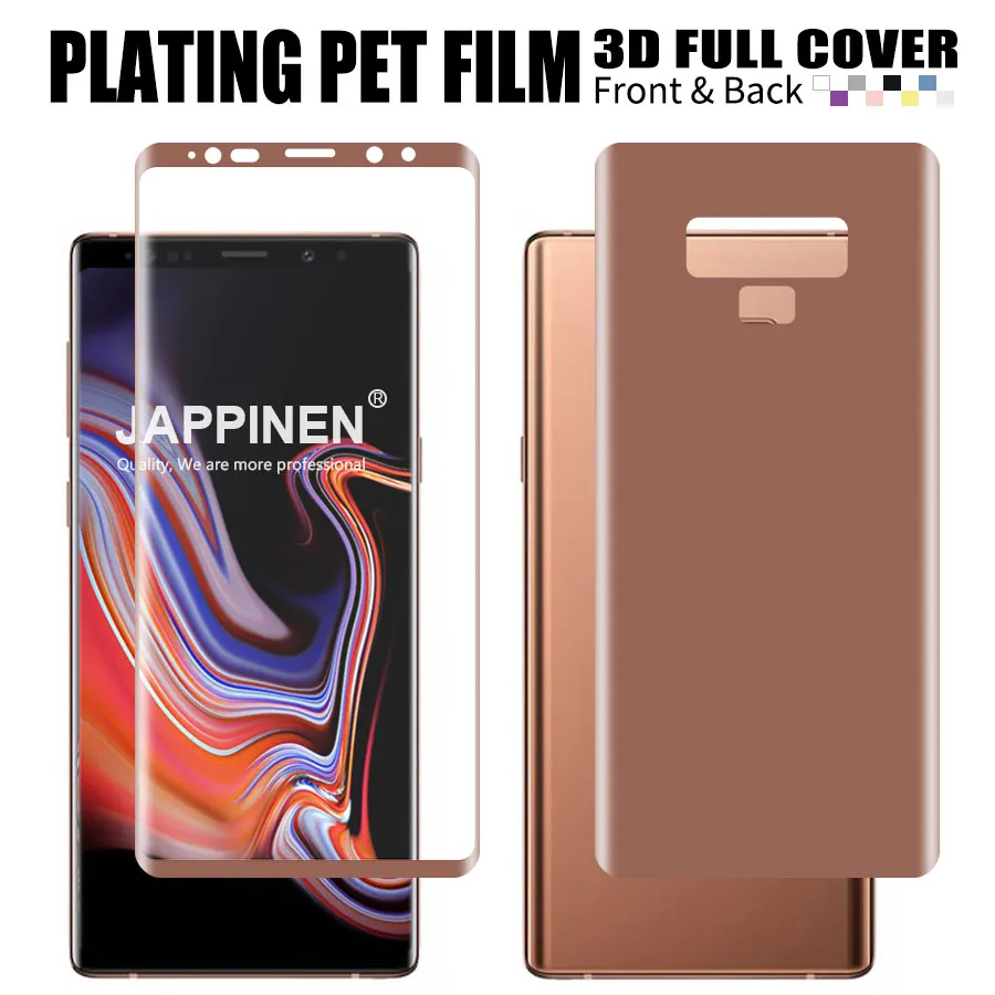 2Pcs Front+Back 3D Full Cover Screen Protector For Samsung Galaxy S10 S9 S8 Plus S10e S7 Edge Note 9 8 Soft PET Film (Not Glass)
2Pcs Front+Back 3D Full Cover Screen Protector For Samsung Galaxy S10 S9 S8 Plus S10e S7 Edge Note 9 8 Soft PET Film (Not Glass)