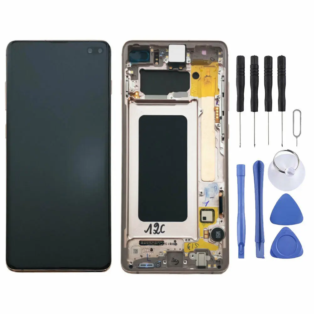 Original AMOLED LCD for SAMSUNG Galaxy S10 Plus Display Touch Screen Digitizer with Frame Replacement LCD G975 Display
Original AMOLED LCD for SAMSUNG Galaxy S10 Plus Display Touch Screen Digitizer with Frame Replacement LCD G975 Display