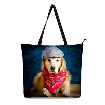 Women Shopping Bag Ladies Canvas Dog Printing Shopping Bags Totes Beach Bags Girls Casual Daily Bag
Women Shopping Bag Ladies Canvas Dog Printing Shopping Bags Totes Beach Bags Girls Casual Daily Bag