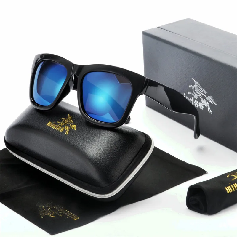 Фото Мужские Солнцезащитные очки tr90 поляризационные зеркальные для вождения черная