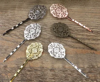 20x27mm Multi-color Bobby Pins Hairpin Grips Filigree Flower Hair Clips Women Hairpins For Bridal Accessories Jewelry Findings
20x27mm Multi-color Bobby Pins Hairpin Grips Filigree Flower Hair Clips Women Hairpins For Bridal Accessories Jewelry Findings