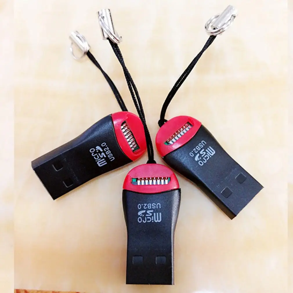 2PCS Card Reader High Speed USB 2.0 Micro SD SDHC TF Flash Memory Card Reader Mini Adapter For Laptop haging string
2PCS Card Reader High Speed USB 2.0 Micro SD SDHC TF Flash Memory Card Reader Mini Adapter For Laptop haging string