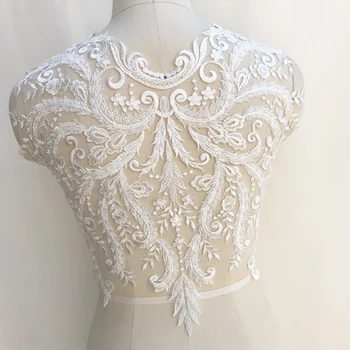 1 pc Large Boidce 3D Heavily Bead Bodice Lace Applique for Haute Couture , Bridal Gown Illusion Back Applique
1 pc Large Boidce 3D Heavily Bead Bodice Lace Applique for Haute Couture , Bridal Gown Illusion Back Applique