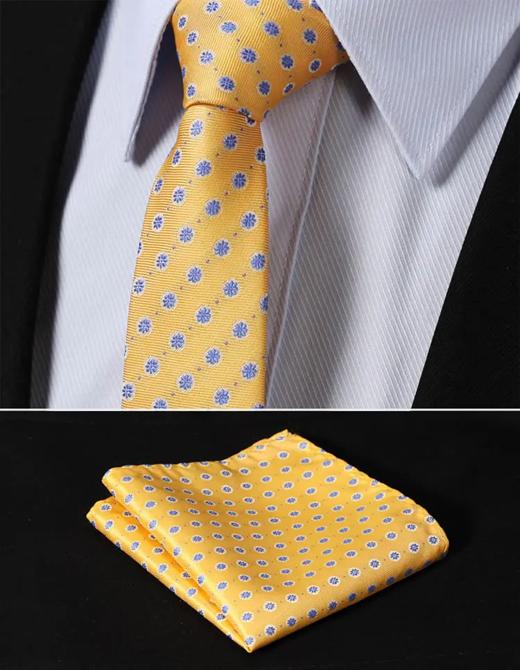 TF117Y5 Yellow Blue Floral 2.17" 100%Silk Jacquard Woven Slim Skinny Narrow Men Tie Necktie Handkerchief Pocket Square Suit Set
TF117Y5 Yellow Blue Floral 2.17" 100%Silk Jacquard Woven Slim Skinny Narrow Men Tie Necktie Handkerchief Pocket Square Suit Set