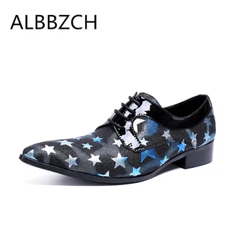 New printing leather spring summer men career work shoes casual fashion pointed toe lace up wedding dress shoes blue red golden 
New printing leather spring summer men career work shoes casual fashion pointed toe lace up wedding dress shoes blue red golden