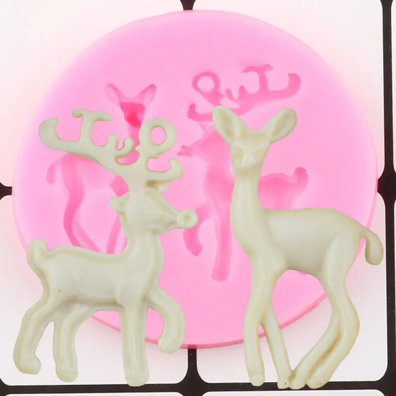 Elk Deer Silicone Molds Chirstmas Cake Decorating Tools Cupcake Topper Fondant Mold Polymer Clay Candy Chocolate Gumpaste Moulds
Elk Deer Silicone Molds Chirstmas Cake Decorating Tools Cupcake Topper Fondant Mold Polymer Clay Candy Chocolate Gumpaste Moulds