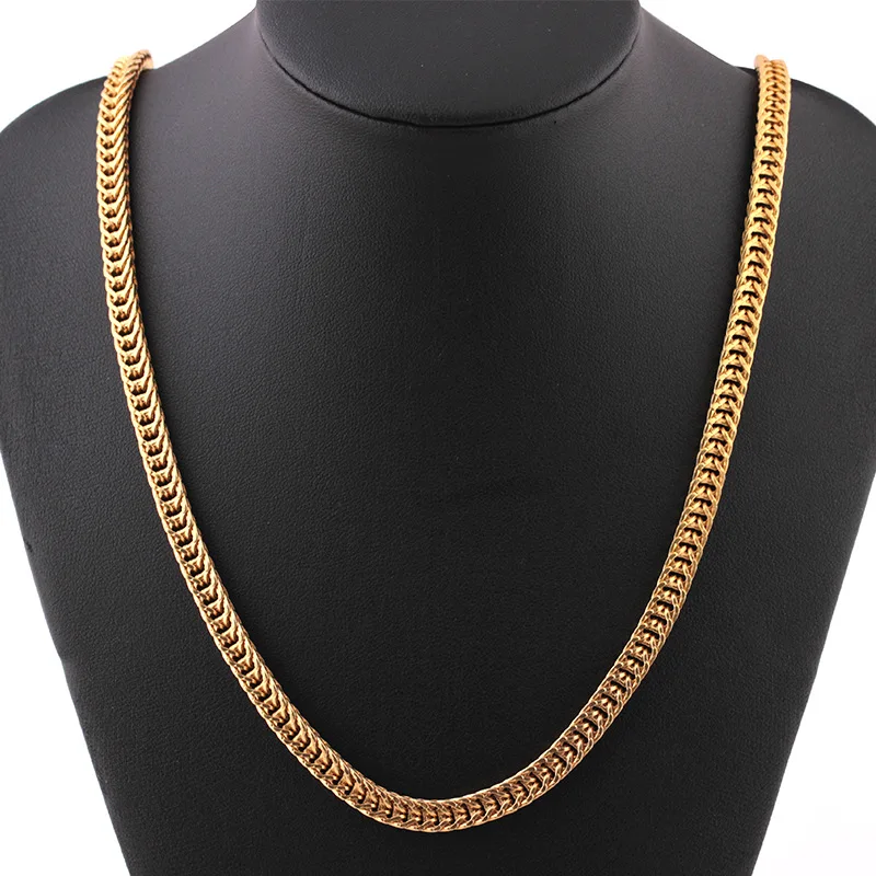 Fooderwerk Jewelry Hip Hop Men Necklace Chains Fashion Solid Gold Color Necklace foxtail Chain Simple Versatile Item Jewelry
Fooderwerk Jewelry Hip Hop Men Necklace Chains Fashion Solid Gold Color Necklace foxtail Chain Simple Versatile Item Jewelry