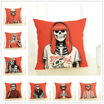 Home Decor Cartoon Skull Printed High Quality Cotton Linen Decorative Cushion Cover Pillowcase Car Seat 45*45cm
Home Decor Cartoon Skull Printed High Quality Cotton Linen Decorative Cushion Cover Pillowcase Car Seat 45*45cm