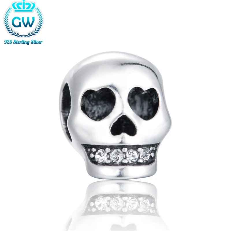 Diy Skull Beads European Style 925 Sterling Silver Jewelry Fit Vintage Brand Bracelets Brand GW Jewellery X191
Diy Skull Beads European Style 925 Sterling Silver Jewelry Fit Vintage Brand Bracelets Brand GW Jewellery X191