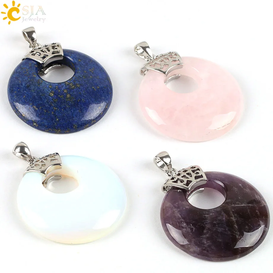 Hot selling items 】CSJA Natural Stone Slipper Pendants Flip Flop