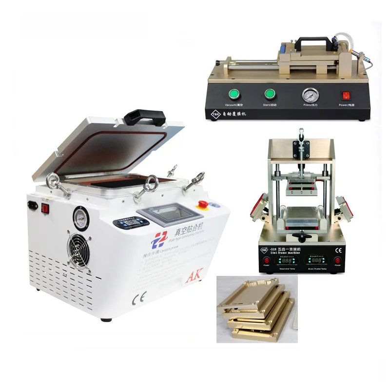 OCA Vacuum Laminating Machine Remover Machine Debubbler Integrated+5 in1 Frame Separator+3 in1 Automatic OCA Film Machine
OCA Vacuum Laminating Machine Remover Machine Debubbler Integrated+5 in1 Frame Separator+3 in1 Automatic OCA Film Machine