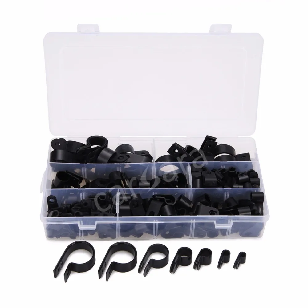Black Nylon Screw Mounting R P Type Cable Clamp Fastener Plastic Wire Clips Cable Cord Clip for Cable Management 200pcs
Black Nylon Screw Mounting R P Type Cable Clamp Fastener Plastic Wire Clips Cable Cord Clip for Cable Management 200pcs