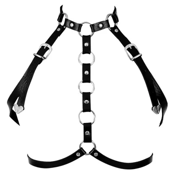 Full Bra Leather Black Chest Belt Metal Rivet Harness Bra top cage Adjust Plus Size Lingerie Hollow Out Goth Punk Festival Rave
Full Bra Leather Black Chest Belt Metal Rivet Harness Bra top cage Adjust Plus Size Lingerie Hollow Out Goth Punk Festival Rave
