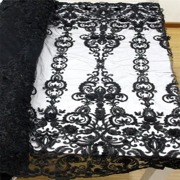 High-end Design 2019 Handmade Beaded African Lace Fabric Africain Tulle Lace Heavy Beaded Lace Embroidered lace fabric HX1281-1
High-end Design 2019 Handmade Beaded African Lace Fabric Africain Tulle Lace Heavy Beaded Lace Embroidered lace fabric HX1281-1