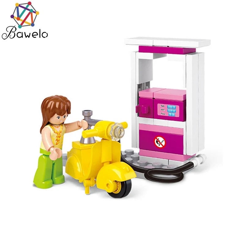 37pcs Sluban Building Block Compatible with legoed Girl Dream Friends Petrol Station Educational Bricks Toy Boy No retail box
37pcs Sluban Building Block Compatible with legoed Girl Dream Friends Petrol Station Educational Bricks Toy Boy No retail box