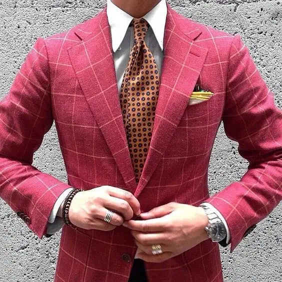Mens Vintage Red Plaid Suits Two Buttons Men Slim Fit Suits British Notch Lapel Groomsmen Wedding Suits Tuxedos(jacket+pant)
Mens Vintage Red Plaid Suits Two Buttons Men Slim Fit Suits British Notch Lapel Groomsmen Wedding Suits Tuxedos(jacket+pant)